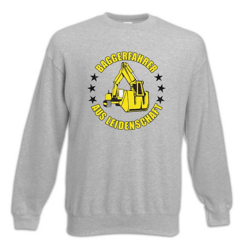 Urban Backwoods Sweatshirt Baggerfahrer Aus Leidenschaft Sweatshirt Bagger Arbeit Excavator (1-tlg) Baustelle Beruf Fahrer LKW von Urban Backwoods