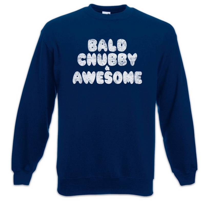 Urban Backwoods Sweatshirt Bald Chubby & Awesome Sweatshirt Dick Dicker Glatze Stolz Übergewicht (1-tlg) Chubby Pride Fat Large von Urban Backwoods