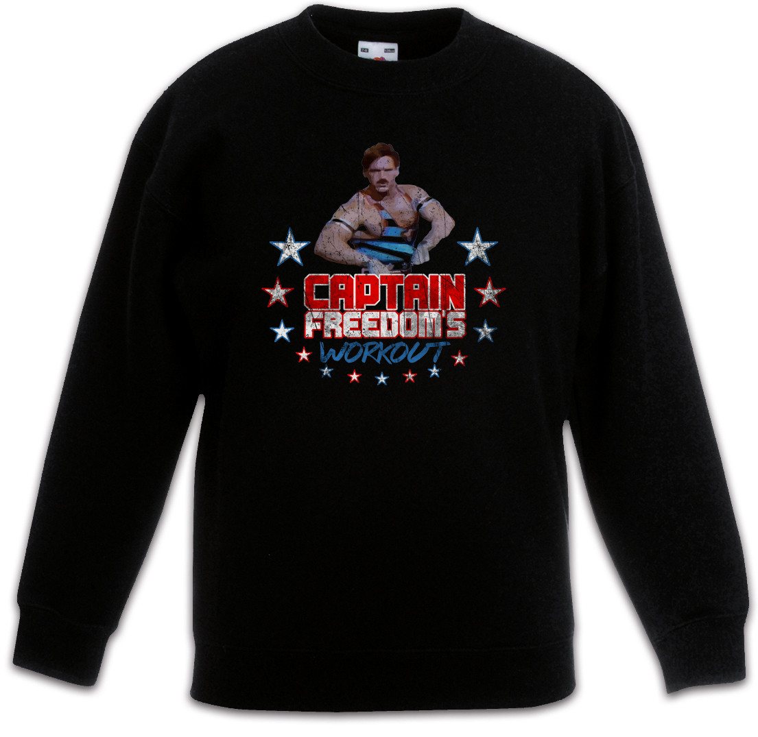 Urban Backwoods Sweatshirt Captain Freedom's Workout Kinderpullover Running Fitness Gym Man (1-tlg) Commercial Werbung Science Fiction von Urban Backwoods