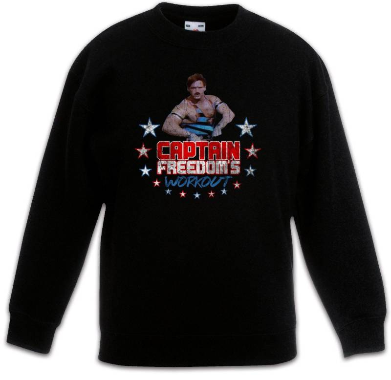Urban Backwoods Sweatshirt Captain Freedom's Workout Kinderpullover Running Fitness Gym Man (1-tlg) Commercial Werbung Science Fiction von Urban Backwoods