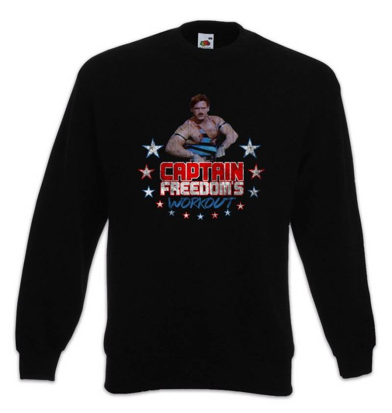 Urban Backwoods Sweatshirt Captain Freedom's Workout Sweatshirt Running Fitness Gym Man (1-tlg) Commercial Werbung Science Fiction von Urban Backwoods