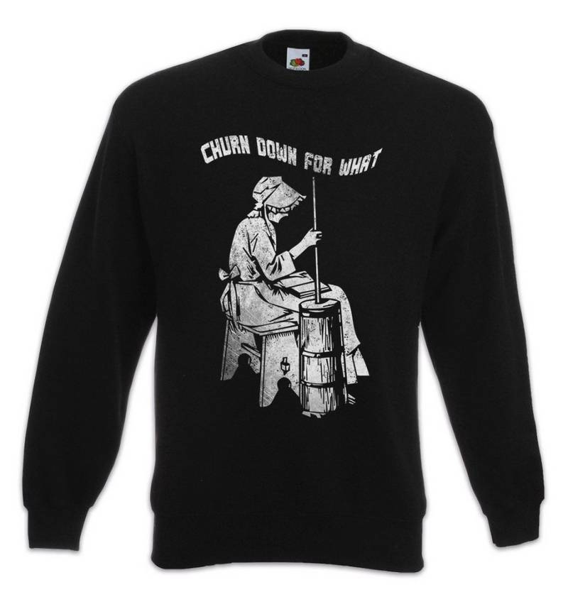 Urban Backwoods Sweatshirt Churn Down For What Sweatshirt Turn Butter Butterfass Schlagen (1-tlg) Herstellen Rührtrommel Music Musik von Urban Backwoods