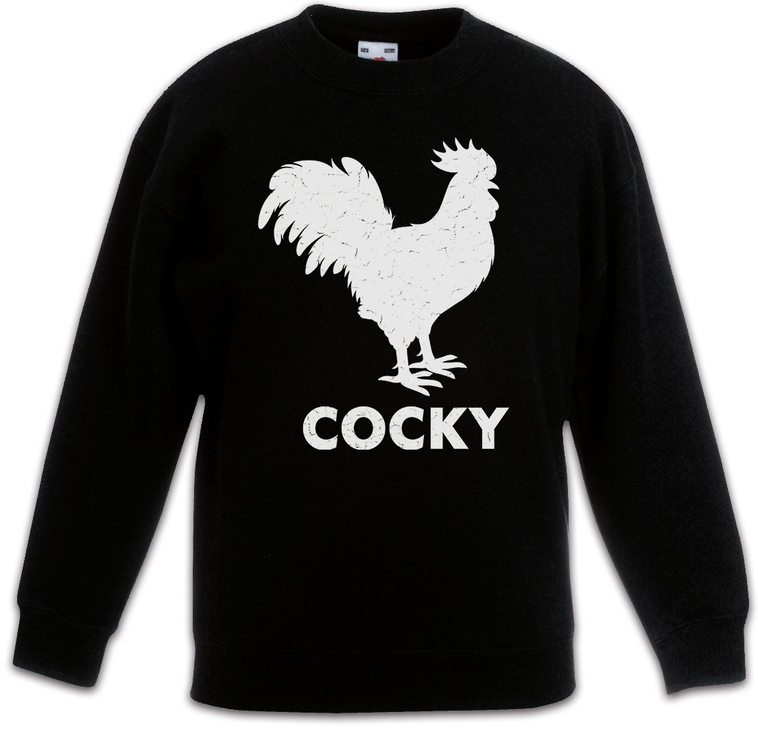 Urban Backwoods Sweatshirt Cocky I Kinderpullover Hahn Cock Rooster Stolz Man Arrogant Swagger (1-tlg) Confident Bold Fearless Alpha von Urban Backwoods