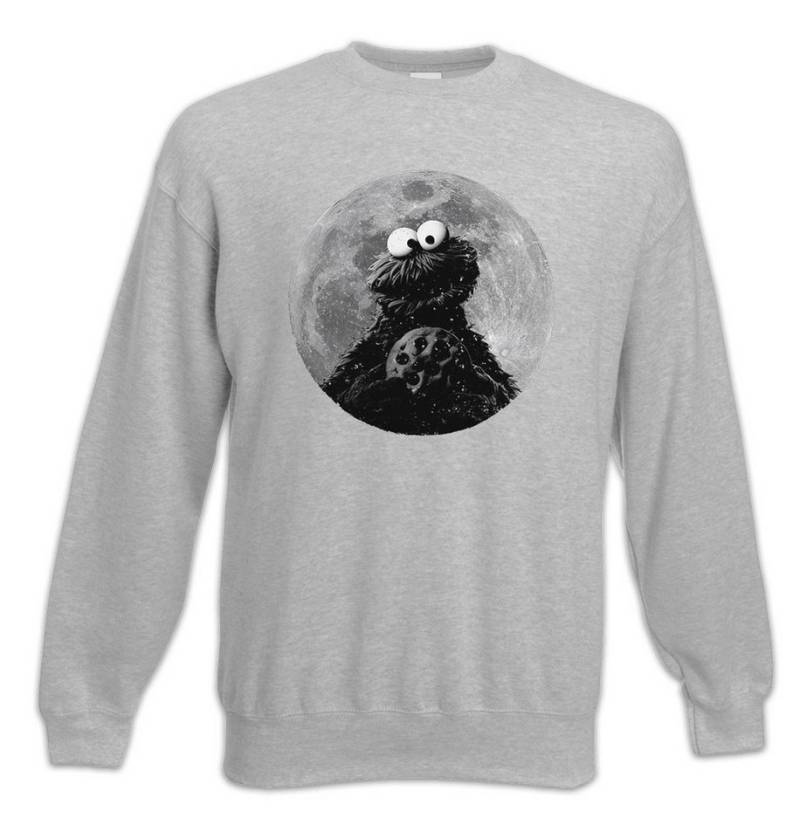 Urban Backwoods Sweatshirt Cookie Moon Sweatshirt Mond Kekse Monster Krümelmonster Puppet Kult (1-tlg) Retro Place Sesamstraße Ernie von Urban Backwoods