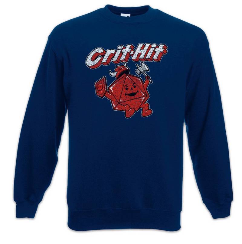 Urban Backwoods Sweatshirt Crit-Hit Sweatshirt Geek Nerd Ohren Gamer Fun Games RPG Dungeons (1-tlg) Gaming Dragons VG Video von Urban Backwoods