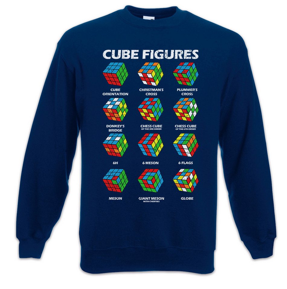 Urban Backwoods Sweatshirt Cube Figures Sweatshirt Zauberwürfel 80s Magic Speed Cubing Cuber (1-tlg) Speedcube Algorithm Cube Würfel von Urban Backwoods