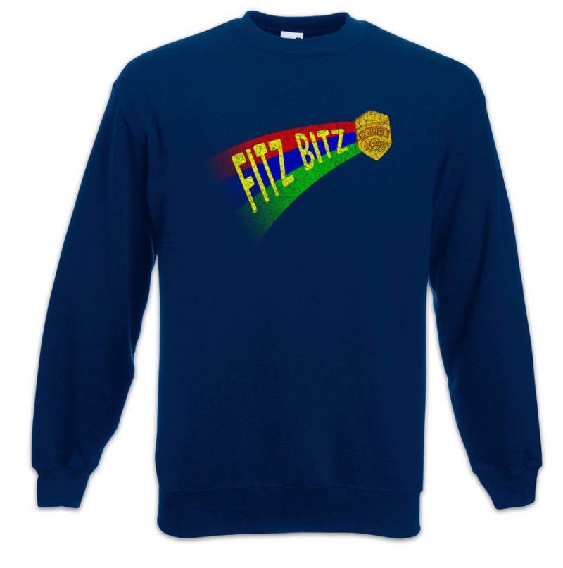 Urban Backwoods Sweatshirt Fitz Bitz Sweatshirt Fun Paradise Symbol Police Sign Department PD (1-tlg) Gerald Fitzgerald Rainbow Regenbogen von Urban Backwoods