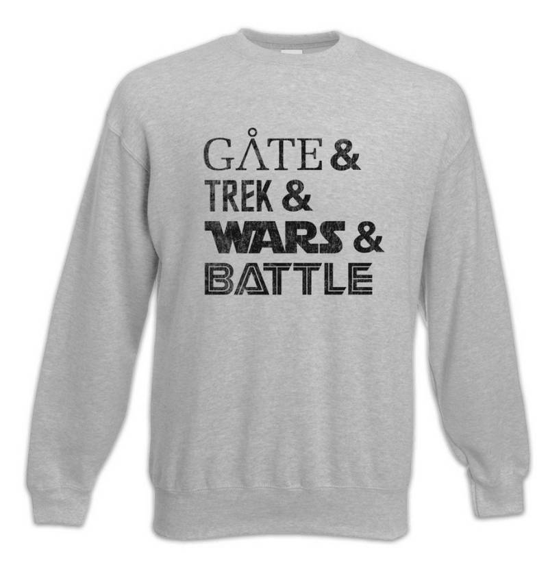 Urban Backwoods Sweatshirt Gate & Trek & Wars & Battle Sweatshirt Star Galactica Geek Nerd Sci Fi (1-tlg) Science Fiction Stargate Sci-Fi von Urban Backwoods