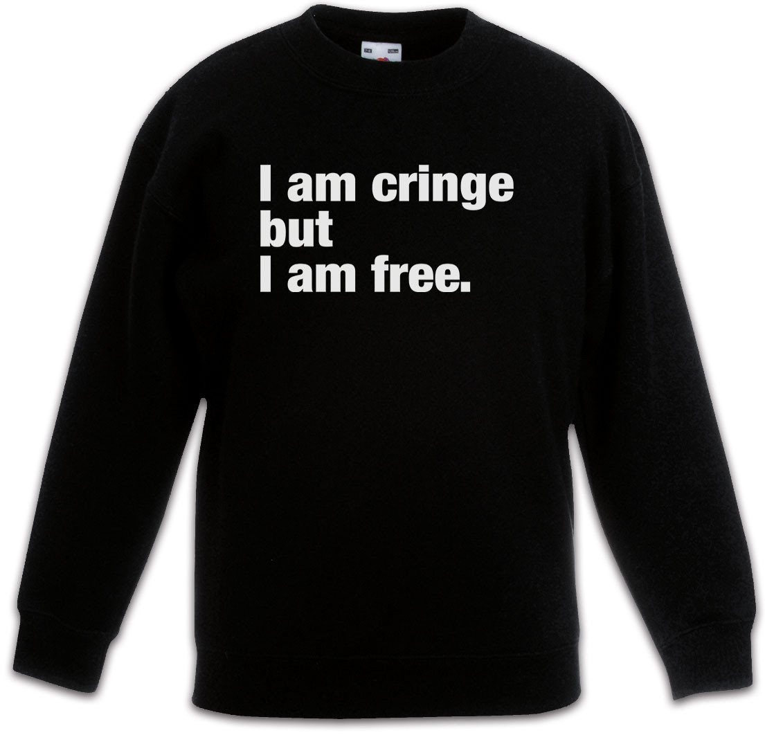 Urban Backwoods Sweatshirt I Am Cringe But I Am Free Kinderpullover Eltern mama Papa Mom Dad (1-tlg) Slogan Spruch Motto Fun von Urban Backwoods