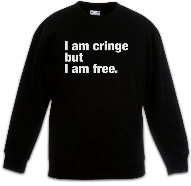 Urban Backwoods Sweatshirt I Am Cringe But I Am Free Kinderpullover Eltern mama Papa Mom Dad (1-tlg) Slogan Spruch Motto Fun von Urban Backwoods