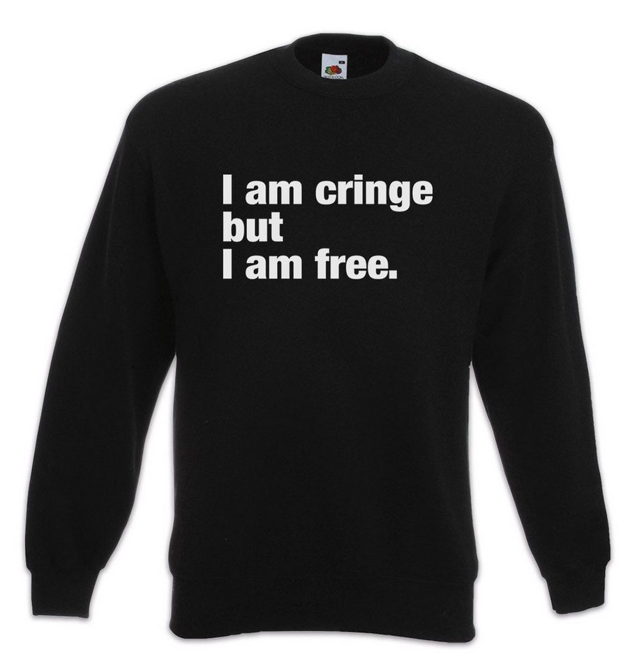 Urban Backwoods Sweatshirt I Am Cringe But I Am Free Sweatshirt Eltern mama Papa Mom Dad Slogan (1-tlg) Spruch Motto Fun Spaß von Urban Backwoods