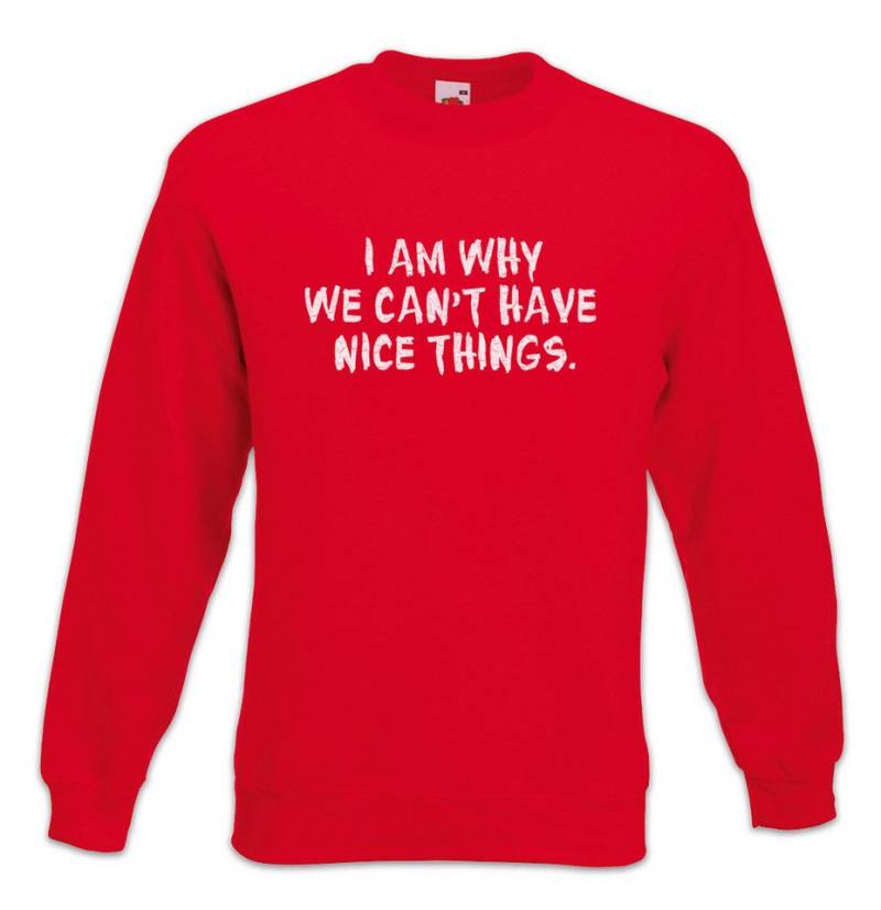 Urban Backwoods Sweatshirt I Am Why We Can't Have Nice Things Sweatshirt Kids Kinder Kind Familie (1-tlg) Fun Parenthood Father Mother von Urban Backwoods