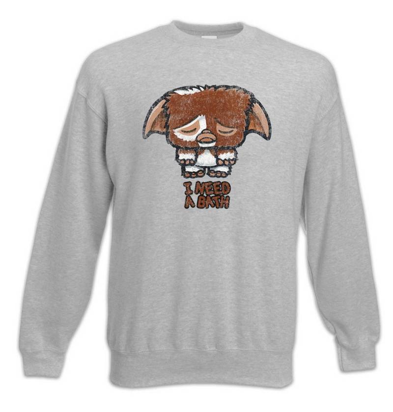 Urban Backwoods Sweatshirt I Need A Bath Sweatshirt Gremlins Fun Gremlin Symbol Light Crossover (1-tlg) Kleine Monster Mogwai Gizmo von Urban Backwoods