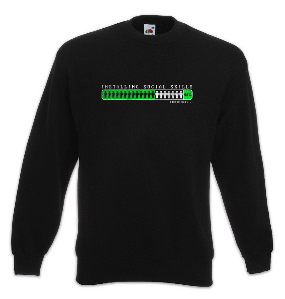 Urban Backwoods Sweatshirt Installing Social Skills Sweatshirt Misathrop Geek Nerd Outsider (1-tlg) Informatiker Sozialphobie Sozial Phobiker von Urban Backwoods