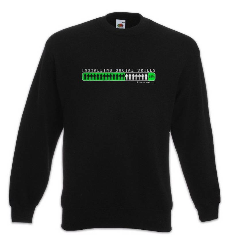 Urban Backwoods Sweatshirt Installing Social Skills Sweatshirt Misathrop Geek Nerd Outsider (1-tlg) Informatiker Sozialphobie Sozial Phobiker von Urban Backwoods