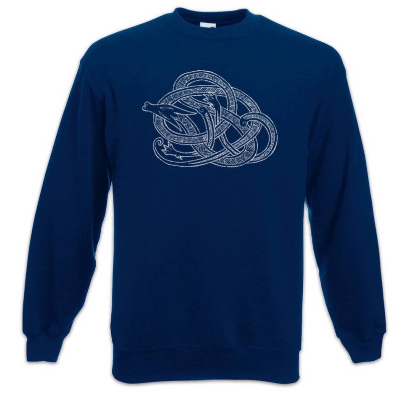Urban Backwoods Sweatshirt Jörmungandr I Sweatshirt Midgard World Schlange Seeschlange Sea (1-tlg) Serpent Snake Walhalla Odhinikings von Urban Backwoods