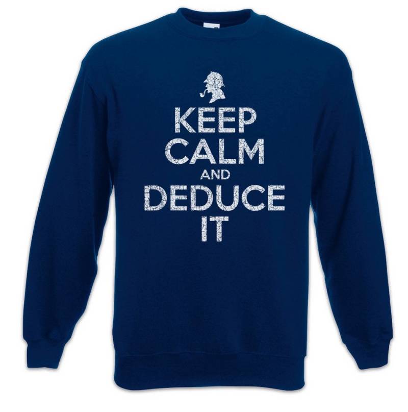 Urban Backwoods Sweatshirt Keep Calm And Deduce It Sweatshirt Sher Series Fun Locked Sherlock TV (1-tlg) Holmes Watson Detective Detektiv von Urban Backwoods