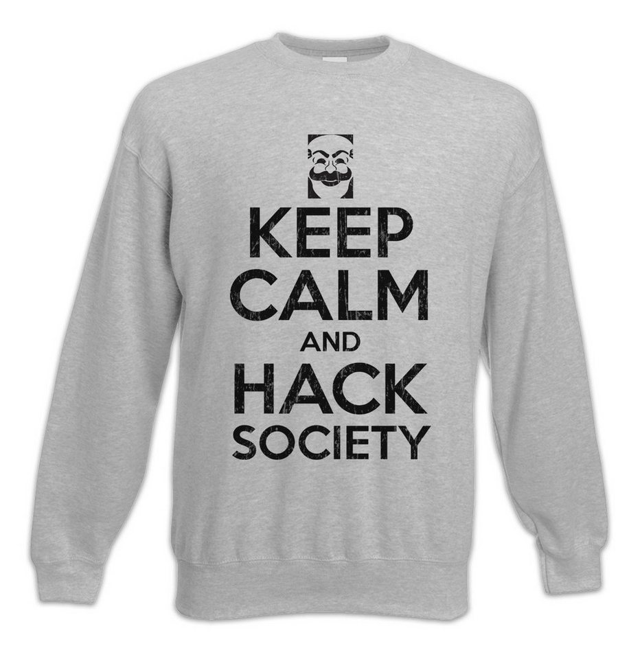 Urban Backwoods Sweatshirt Keep Calm And Hack Society Sweatshirt Hacker Life IT Informatik (1-tlg) Informatiker PC Science Geek von Urban Backwoods