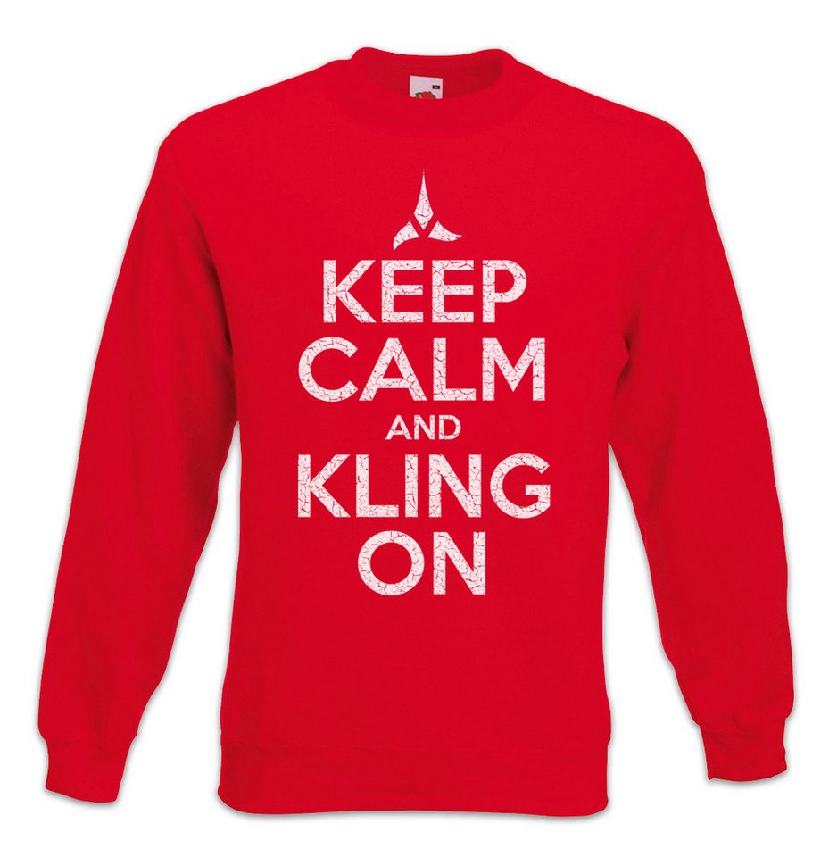 Urban Backwoods Sweatshirt Keep Calm And Kling On Sweatshirt Star Fun Enterprise Trek Space Ship (1-tlg) USS James Dr. Doc von Urban Backwoods