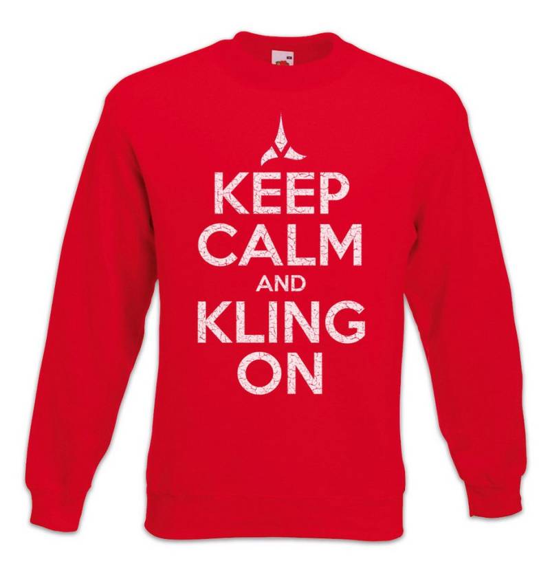 Urban Backwoods Sweatshirt Keep Calm And Kling On Sweatshirt Star Fun Enterprise Trek Space Ship (1-tlg) USS James Dr. Doc von Urban Backwoods
