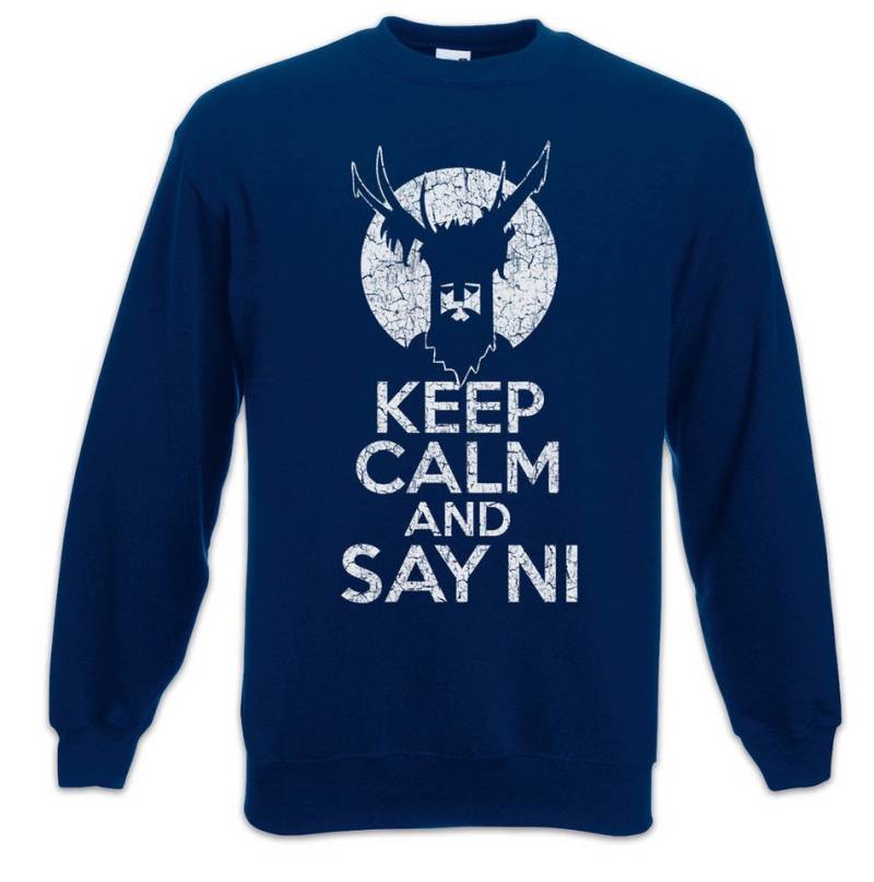Urban Backwoods Sweatshirt Keep Calm And Say Ni Sweatshirt Monty Of Python The Holy Grail Knights (1-tlg) Ritter der Kokosnuß von Urban Backwoods