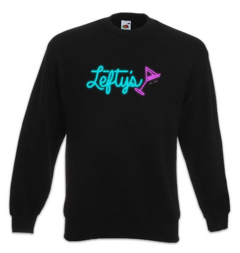 Urban Backwoods Sweatshirt Lefty's Bar Sweatshirt Logo Leisure Symbol Suit Sign Game Larry Games (1-tlg) Gaming Bar Diner Taverne von Urban Backwoods