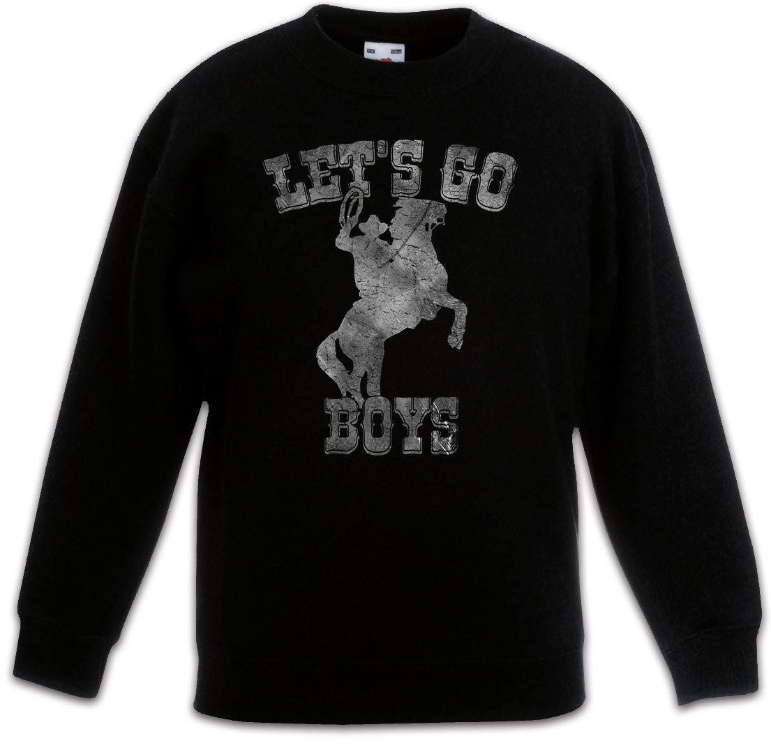Urban Backwoods Sweatshirt Let's Go Boys Cowboy Kinderpullover Country Horse Western Pferd Hut (1-tlg) Sport Rider Reiten Reitsport von Urban Backwoods
