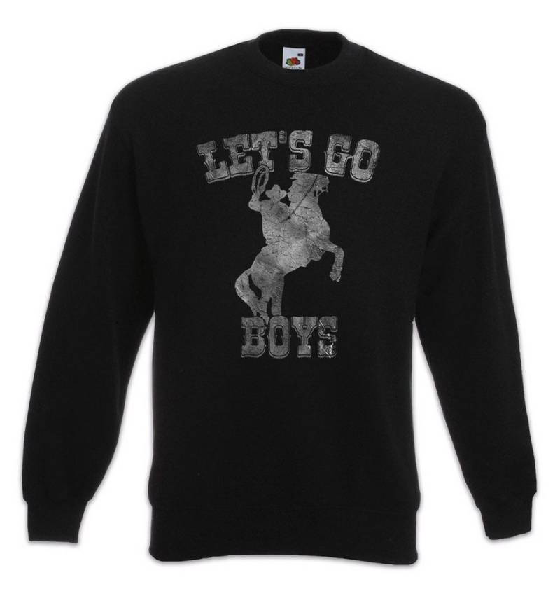 Urban Backwoods Sweatshirt Let's Go Boys Cowboy Sweatshirt Country Horse Western Pferd Hut Sport (1-tlg) Rider Reiten Reitsport von Urban Backwoods