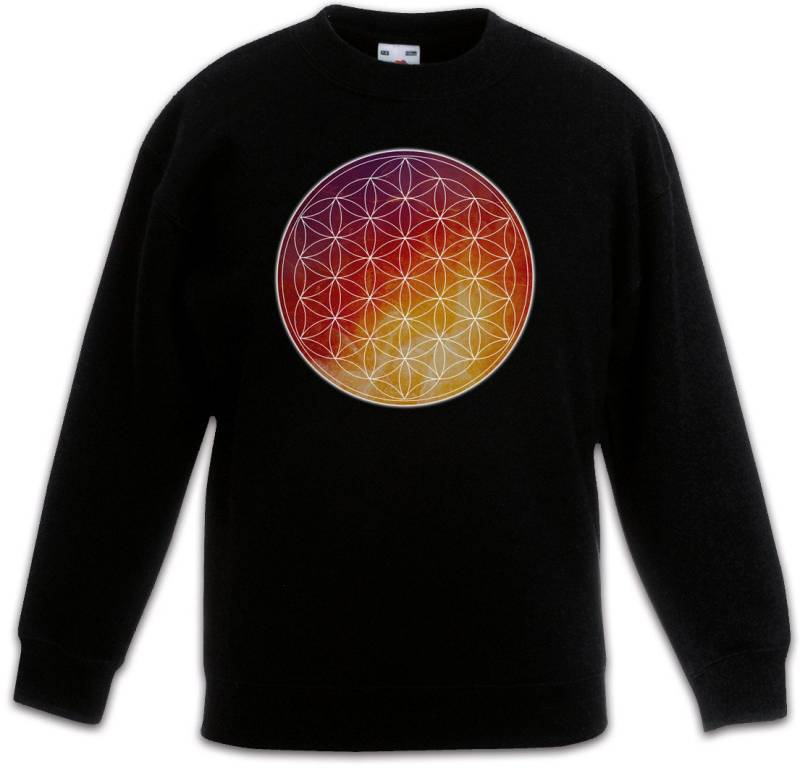 Urban Backwoods Sweatshirt Lifeflower Logo Kinderpullover Blume Des Lebens Esoterik New Age (1-tlg) Mandala Medium OM Yoga von Urban Backwoods