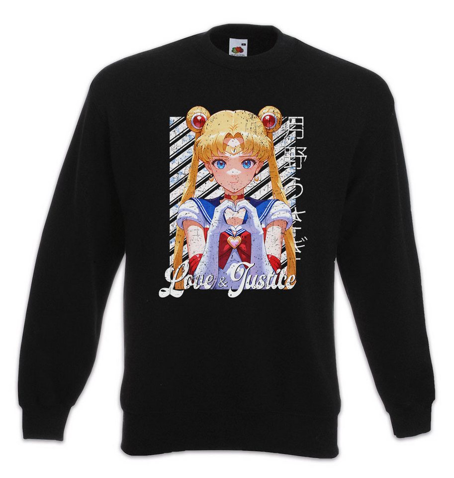 Urban Backwoods Sweatshirt Love And Justice Sweatshirt Anime Sailor Girl Usagi Tsukino Princess (1-tlg) Serenity Moon Wild Rabbit von Urban Backwoods
