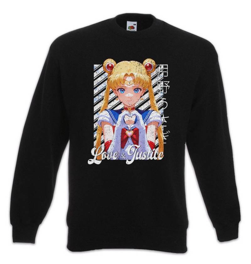 Urban Backwoods Sweatshirt Love And Justice Sweatshirt Anime Sailor Girl Usagi Tsukino Princess (1-tlg) Serenity Moon Wild Rabbit von Urban Backwoods