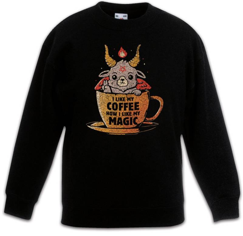 Urban Backwoods Sweatshirt Magic Coffee Kinderpullover Fun Geek Nerd Science Scientist Kaffee (1-tlg) Molekül Teacher Lehrer Chemie von Urban Backwoods