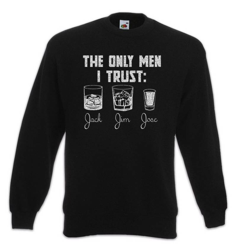 Urban Backwoods Sweatshirt Men I Trust Sweatshirt Jim Jack Gin Jose Alcohol Whiskey Whisky Beer (1-tlg) Fasching Karneval Betrunken Get von Urban Backwoods