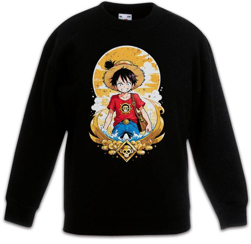 Urban Backwoods Sweatshirt Monkey Ruffy Logo Kinderpullover One Pirate Adventure Anime Piece D (1-tlg) Luffy Treasure Pirates Series von Urban Backwoods
