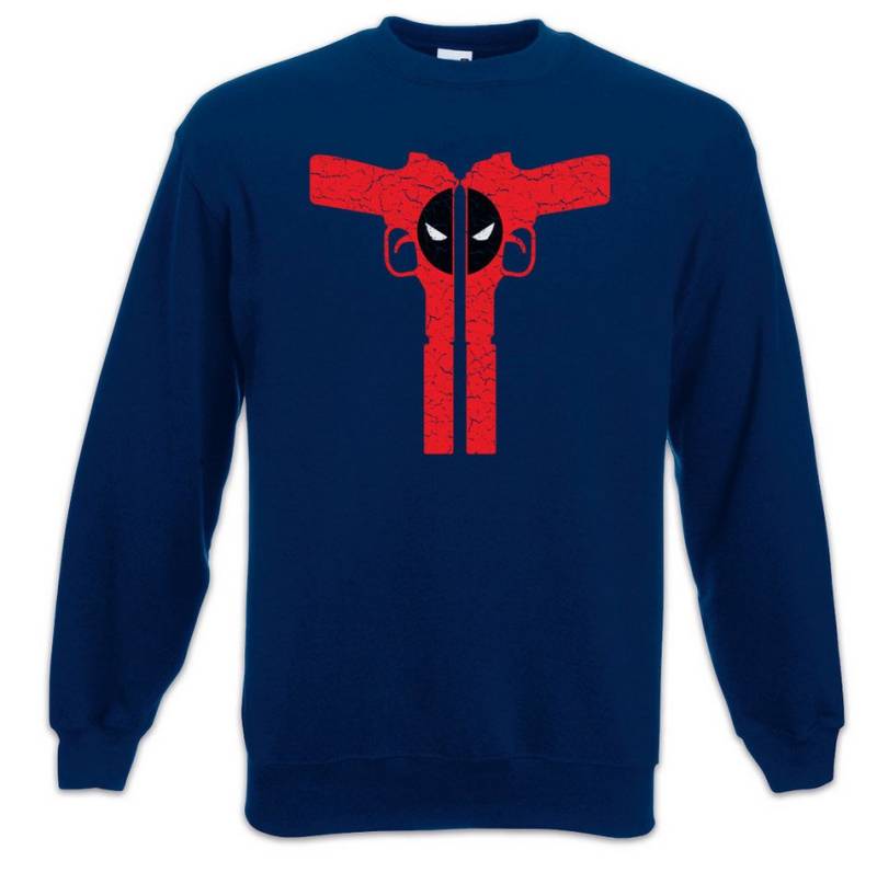 Urban Backwoods Sweatshirt Mutant Gun Silencer Sweatshirt Vigilante Skull Punisher Logo Symbol (1-tlg) Sign Superhero Deadpool Superheld von Urban Backwoods