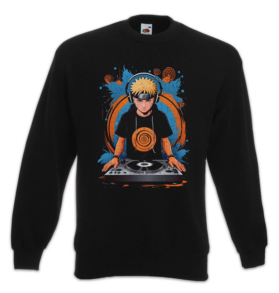 Urban Backwoods Sweatshirt Ninja DJ Sweatshirt Shinobi System Anime Naruto Music Musik Dattebayo (1-tlg) Sakura Haruno Anime Sasuke von Urban Backwoods