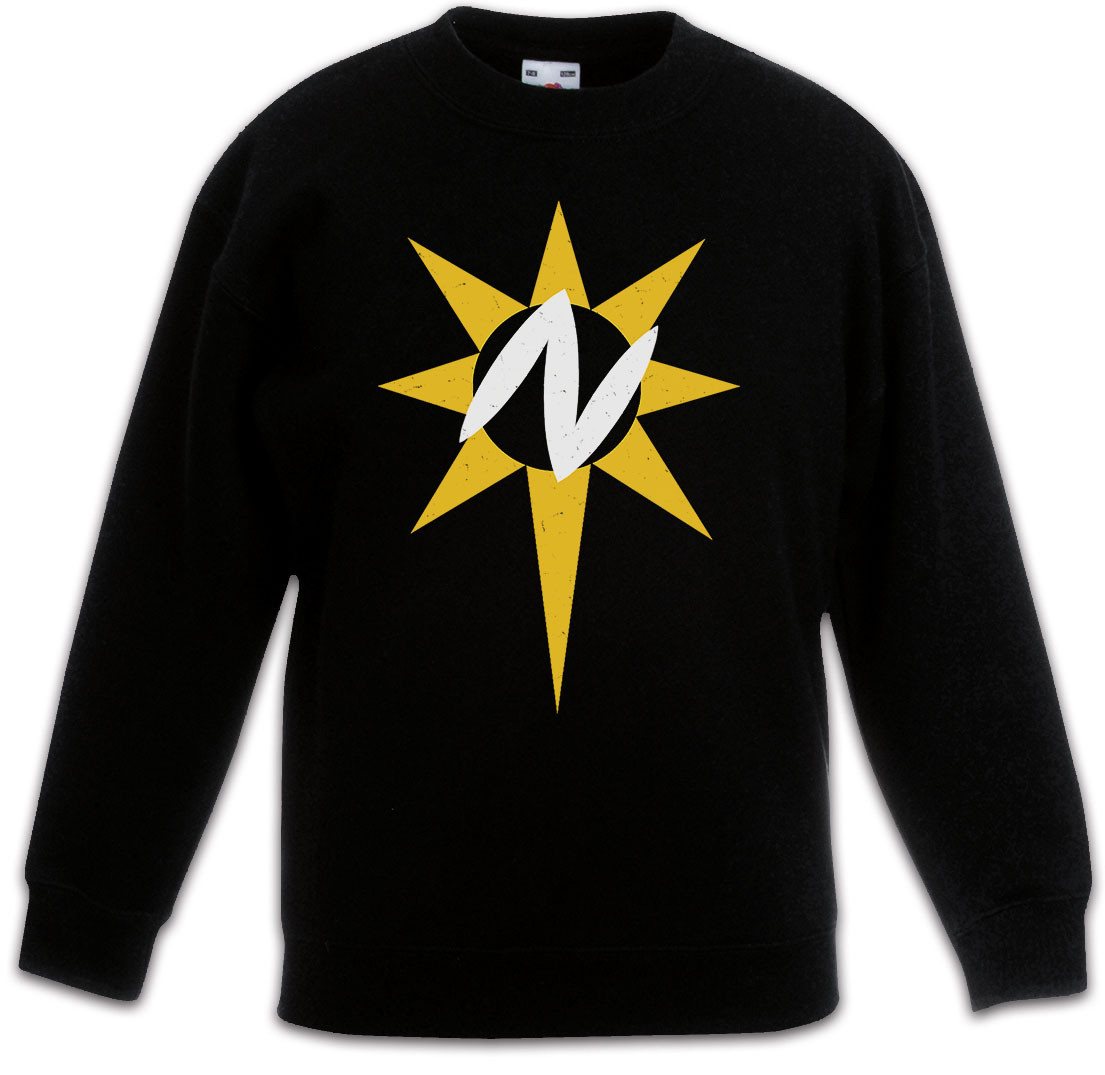 Urban Backwoods Sweatshirt Nuclear Man Logo Kinderpullover Super Symbol Sign Retro Man Superman (1-tlg) Vintage The Quest For von Urban Backwoods