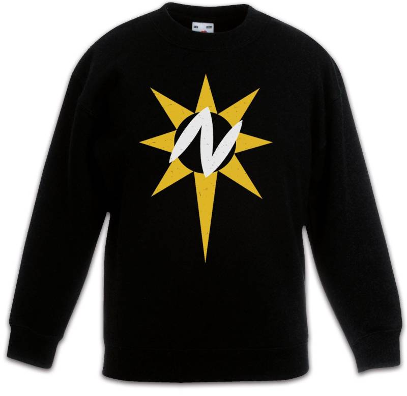 Urban Backwoods Sweatshirt Nuclear Man Logo Kinderpullover Super Symbol Sign Retro Man Superman (1-tlg) Vintage The Quest For von Urban Backwoods