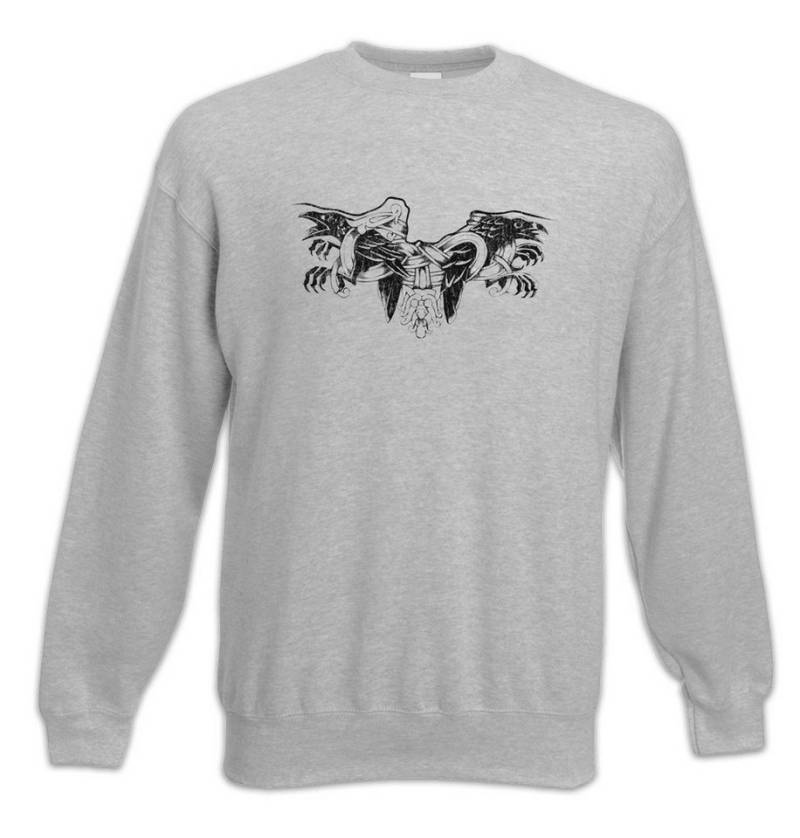 Urban Backwoods Sweatshirt Odhin Ravens II Sweatshirt Hugin Vikings Munin Raben Wikinger Ravens (1-tlg) Walhalla Odhin Thor Wotan von Urban Backwoods