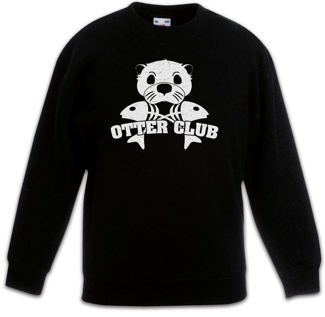 Urban Backwoods Sweatshirt Otter Club Kinderpullover Patch Biker MC Wildlife lontra Nutria (1-tlg) Fischotter Seeotter Viral Meme von Urban Backwoods
