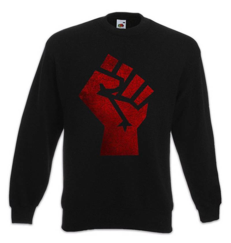 Urban Backwoods Sweatshirt Raised Fist Sweatshirt Red Clenched Faust Salute Unity Strength Sign (1-tlg) Rsistance Symbol Power Sozialismus von Urban Backwoods