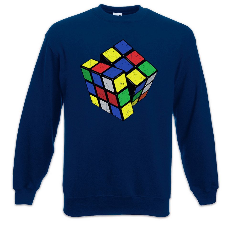 Urban Backwoods Sweatshirt Retro Cube Sweatshirt Zauberwürfel 80s Magic Speed Cubing Cuber (1-tlg) Speedcube Algorithm Cube Würfel von Urban Backwoods