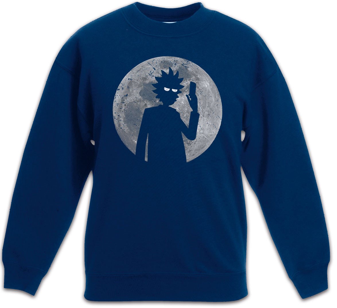 Urban Backwoods Sweatshirt Rick Moon Kinderpullover Mond Rick Sanchez Beth Plumbus Morty (1-tlg) Adventures Smith Jerry TV von Urban Backwoods