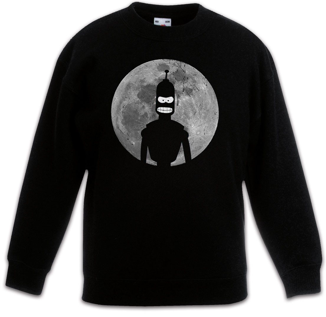 Urban Backwoods Sweatshirt Robot Moon II Kinderpullover Mond Cartoon Robot Bender Comic Bending (1-tlg) Rodriguez SN 2716057 Sitcom von Urban Backwoods