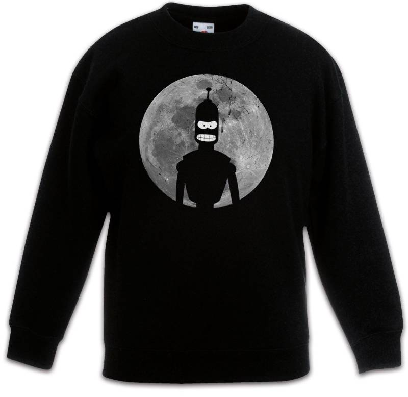 Urban Backwoods Sweatshirt Robot Moon II Kinderpullover Mond Cartoon Robot Bender Comic Bending (1-tlg) Rodriguez SN 2716057 Sitcom von Urban Backwoods