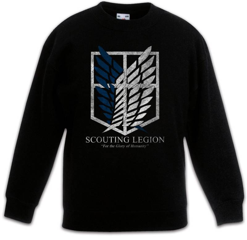 Urban Backwoods Sweatshirt Scouting Legion Kinderpullover Attack On Logo Symbol Titan Sign Game (1-tlg) Games Gaming Symbol Military von Urban Backwoods