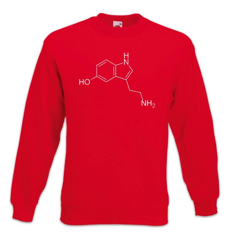 Urban Backwoods Sweatshirt Serotonin Molecule Lifting Sweatshirt Fun Geek Nerd Molekül Teacher (1-tlg) Lehrer Chemie Coffee Spaß von Urban Backwoods