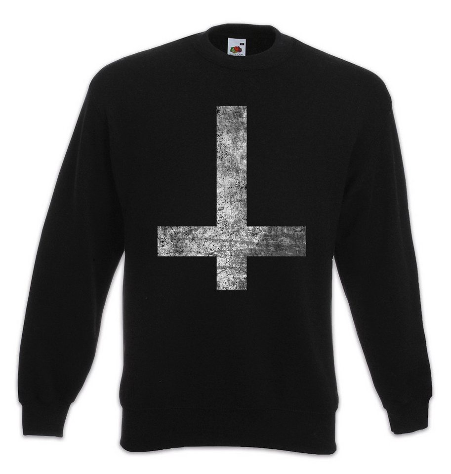 Urban Backwoods Sweatshirt St. Peter's Cross Sweatshirt Petrine Kreuz Latin Christian Anti Teufel (1-tlg) Satanism Satanismus Pentacle Symbol von Urban Backwoods