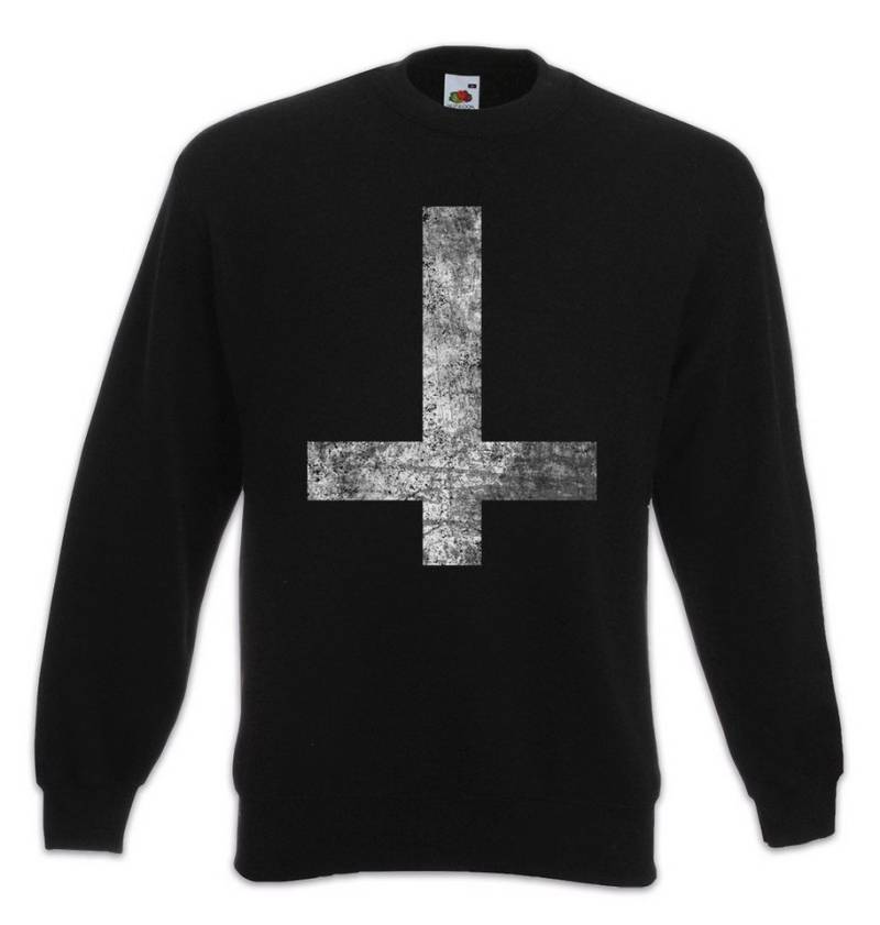 Urban Backwoods Sweatshirt St. Peter's Cross Sweatshirt Petrine Kreuz Latin Christian Anti Teufel (1-tlg) Satanism Satanismus Pentacle Symbol von Urban Backwoods