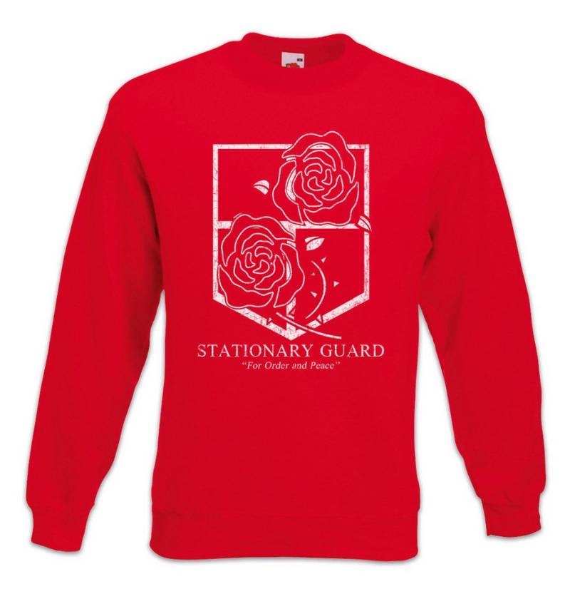 Urban Backwoods Sweatshirt Stationary Guard Sweatshirt Attack On Logo Symbol Titan Sign Game (1-tlg) Games Gaming Scout Regiment von Urban Backwoods